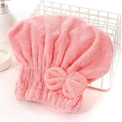 Custom Logo 25x30cm Hair Drying Towel Cap For Hair Salon