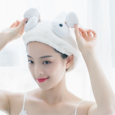 Custom Logo 25x30cm Hair Drying Towel Cap For Hair Salon